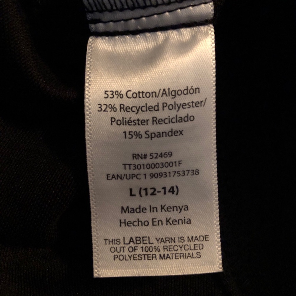 TIME and TRU Womens Jeggings Size Large Black Pull On Pockets New - Picture 8 of 9